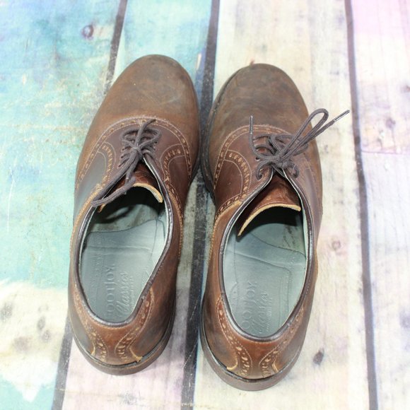 FOOT JOY Oxford Golf Lace Up Leather Shoes 8.5 D - Picture 6 of 9